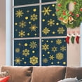 thumbnail image 6 of XMMSWDLA Winter Snowflakes Window ClingsChristmas Blue Oil Painting Snowflakes Window Decals Stickers for Christmas Glass Home Decor and Xmas Winter Window Decoration, 6 of 6