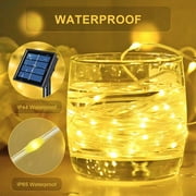 Magotan Solar Christmas Lights 2 Pack 72 Ft 200 LED Outdoor Waterproof Solar String Lights Garden Patio Christmas Decorations, Warm White