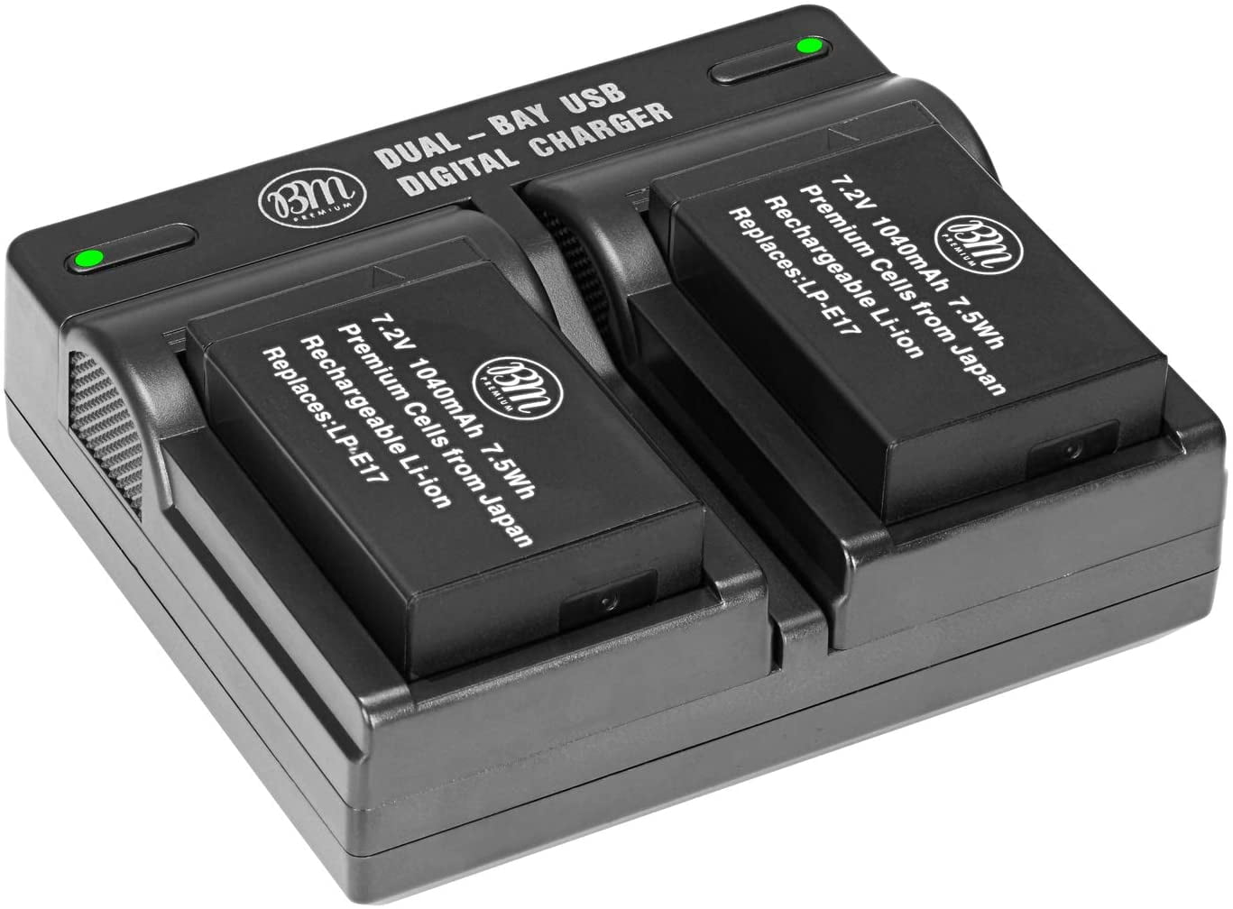 BM Premium 2Pack of LPE17 Batteries and Battery Charger for Canon