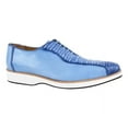 thumbnail image 6 of LIBERTYZENO Mens Finest Leather Crocodile Texture Casual Oxford Dress Shoes, Ink Blue, 8.5, 6 of 8