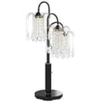 thumbnail image 2 of 34" Tall Metal Table Lamp with Black finish, 3 Crystal Chandelier Lights, 2 of 2