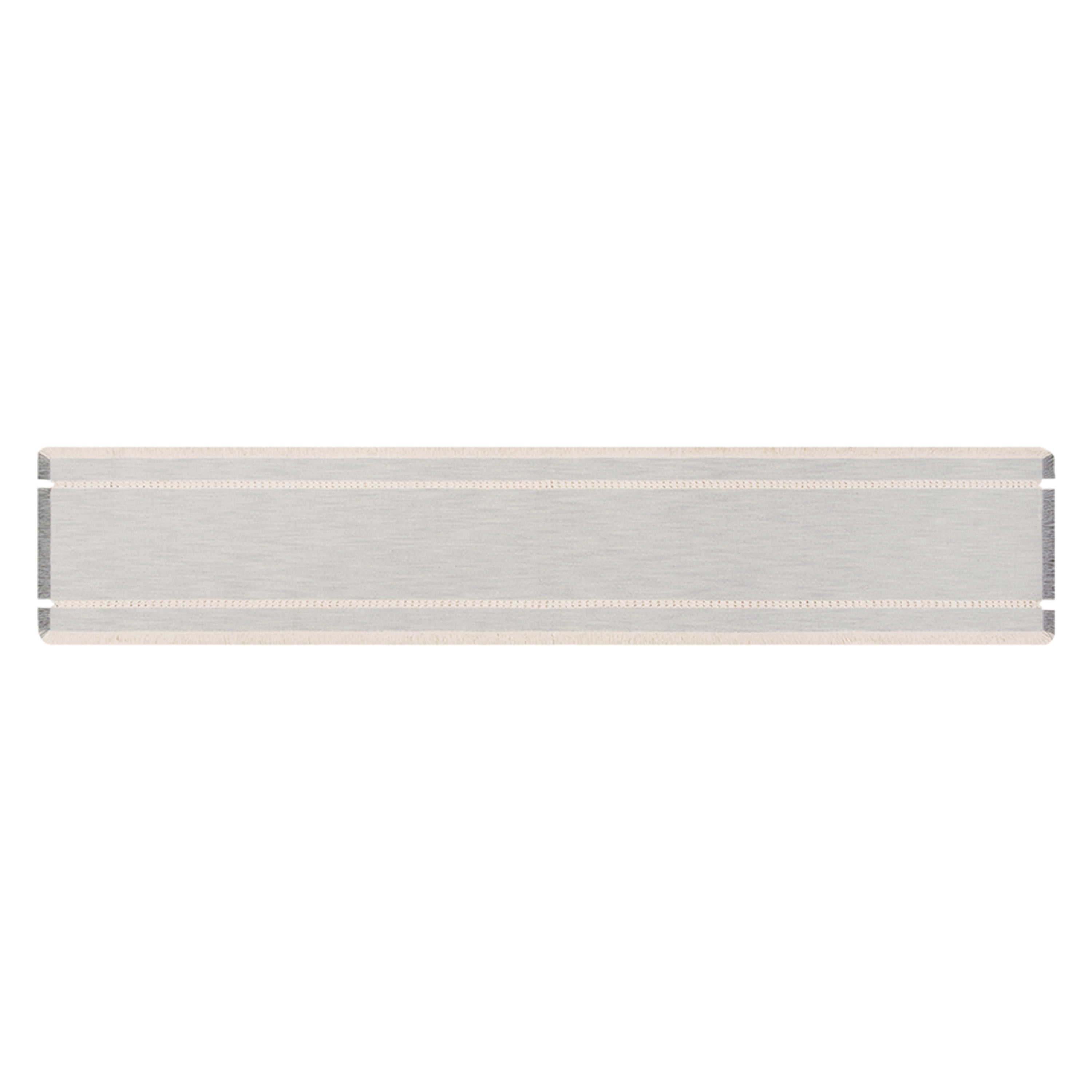 Better Homes & Gardens Gray Fringe Table Runner - 14 x 90" - Gray - 100% Cotton