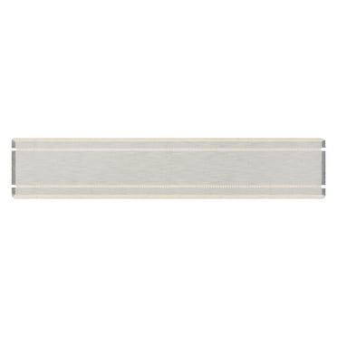 Better Homes & Gardens Gray Fringe Table Runner - 14 x 90" - Gray - 100% Cotton