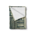 thumbnail image 2 of Wooden Print Soft Flannel Fleece Throw Blanket, Lumberjack Old Vintage Classic Deck Tree Forest Woods Natural Artwork, Cozy Plush for Indoor and Outdoor Use, 70" x 90", Sage Green Beige, by Ambesonne, 2 of 6