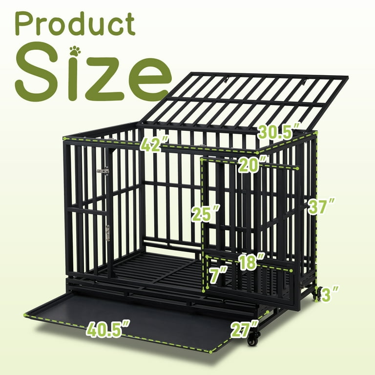 German Shepherd Dog Cage Size For Labrador ZephyPaws 42 Inch