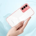 thumbnail image 1 of TECH CIRCLE Compatible For Samsung Galaxy S22 Plus Camera Lens Protector Case,Luxury Shockproof Clear Slim Hybrid Hard PC Rubber Back Cover.For Samsung Galaxy S22 Plus,Pink, 1 of 7