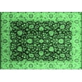 thumbnail image 1 of Ahgly Company Indoor Rectangle Oriental Emerald Green Industrial Area Rugs, 8' x 12', 1 of 4