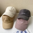 thumbnail image 3 of Gorra de béisbol para mujer, de verano, con gran circunferencia de la cabeza, fina, estilo coreano, moderna, combinable, estilo japonés, marca de moda, gorra de cara pequeña, 3 of 6