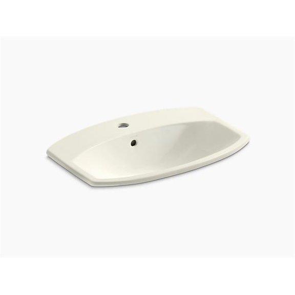 Kohler K-2351-1 Cimarron 20-3/8" Drop In Bathroom Sink - Off White