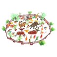 thumbnail image 1 of kusrkot 79 Pcs Jouets Animaux Mini Figurines pour Enfants Éducez Récompenses avec Étui de Transport, 1 of 9