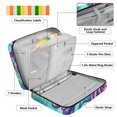 thumbnail image 4 of Haosy Accordion File Organizer Zipper Binder 500 Sheet 6-Tab Expanding File Folder Multi-Pocket 1.2 Inch 3 Ring Adorable Unicorn Flying, 4 of 7
