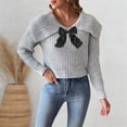 thumbnail image 2 of TINZ Sweater Dress Long Sleeve Oversized Tunic With Exquisite Embroidery And Panel Design Warm Winter Knit Vest Dress Long Pullover Sweater Belted Long Dress, 2 of 4