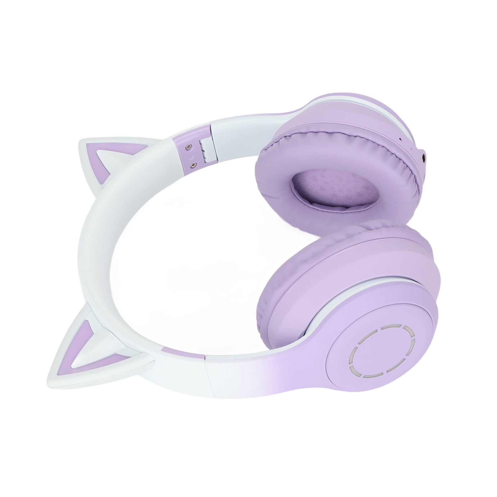 Cat Ear Gaming Headphones with Colors of LED Lights Foldable