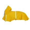 thumbnail image 4 of CRAFTHROU Raincoat for Small Dogs Waterproof PU Yellow Hoodie for Wet Weather 1Pack, 4 of 6