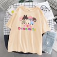 thumbnail image 1 of BTS BTS Cartoon TinyTAN Summer Harajuku Women's Short Sleeve T-Shirtpangjing, 1 of 4