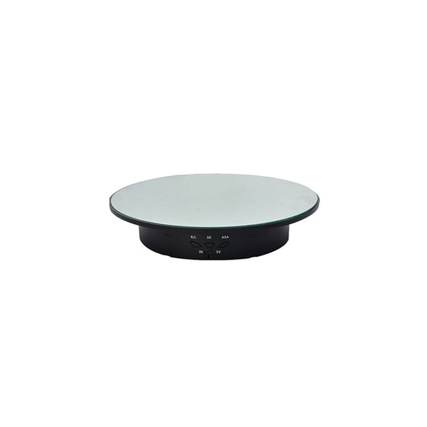 Qarigey Soporte de exhibición giratorio eléctrico ABS Universal alimentado por carga USB recargable zapatos de alta resistencia Ropa, zapatos y accesorios Miscelánea Espejo negro Qarigey AP012751-02