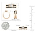 thumbnail image 5 of 1.00 Carat (ctw) 14k Rose Gold Round Black & White Diamond Ladies Bridal Engagement Ring Set With Matching Band 1 CT, 5 of 5