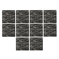 thumbnail image 2 of 10 paneles de pared 3D autoadhesivos para decoración de fondo, diseño de ladrillo 3D de espuma. Gris oscuro, 2 of 9