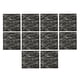 thumbnail image 2 of Paquete de 10 paneles de pared como pegatinas 3D y paneles decorativos de papel pintado de ladrillo. Gris oscuro, 2 of 9