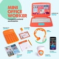 thumbnail image 2 of Conjunto de oficina para niños Born Toys 9 piezas laptop teléfono calculadora Pop It auriculares, 2 of 3