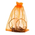 thumbnail image 2 of Bolsas de regalo TheDisplayGuys de organza transparente naranja, 6 x 8 unidades, paquete de 100, 2 of 5