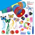 thumbnail image 1 of Colorful Pet Toys Set Cats Fishing Rod Funny Cat Stick Tunnel Variety Combinations Supplies Interactive Training Game Props, 1 of 7