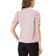 thumbnail image 3 of Blusa de manga corta con volantes y lazo en el cuello para mujer Inspire Chic, color rosa, talla S, 3 of 8