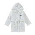 thumbnail image 5 of LYMAYTER Kids Robe Hooded Bathrobe Toddlers Soft Coral Fleece Pajamas Boys Girls Cozy Dressing Gown 3M-6Y, 5 of 7