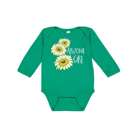 

Inktastic Arizona Girl Saguaro Cactus Flowers Gift Baby Girl Long Sleeve Bodysuit