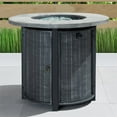 thumbnail image 2 of Sego Lily Logan 30" Steel Outdoor Round Fire Table in Gray, 2 of 8