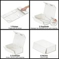 thumbnail image 2 of 2PCS Caja de Regalo con Tapa Magnética, 26 * 19 * 8, Embalaje de Lujo, Rectangular, Plegable, Cajas de Propuesta para Dama de Honor, Boda, Navidad, Halloween, Regalo para Cumpleaños, Blanca, 2 of 4