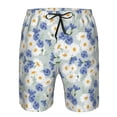 thumbnail image 4 of Naloa Daisies Flowers Men's Beach Shorts, Surfing shorts, Swim trunks, Quick Dry Swim Trunks for Surfing Beach Fun - Small, 4 of 9