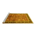thumbnail image 2 of Ahgly Company Machine Washable Indoor Rectangle Oriental Yellow Industrial Area Rugs, 2' x 3', 2 of 4
