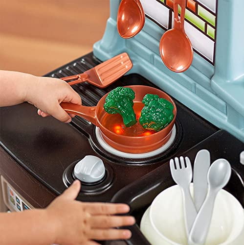 Step2 Pretend Play Kids Best Chef's Toy Cooking Kitchen Set with Accessories 