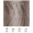 thumbnail image 5 of Brown Ombre Wrap Around Bed Skirts for King Bed 18" Drop,Bed Skirt with Adjustable Elastic Belt Dust Ruffle Bed Valance for Bedroom Hotel Luxury Modern Abstract Art Farmhouse Gradient Bed Frame Cover, 5 of 7