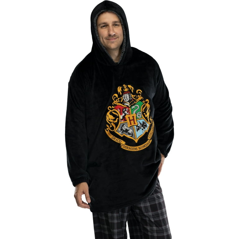 Harry Potter Oversized Sherpa Hogwarts Sweatshirt Lounge Hoodie Unisex  Large / XL - Walmart.com