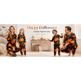 thumbnail image 4 of Family Halloween Pajamas Matching Sets Bat Ghost Crew Neck Horror Pjs Castle Pumpkin Long Sleeve Spooky Loungewear, Baby:9 Months, 4 of 8