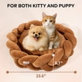 thumbnail image 2 of CheerPals Twisted Pet Bed, Weave Cat Bed Sofa with Cushion for Indoor Cats Puppy(Caramel), 2 of 9