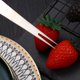 thumbnail image 4 of Bewildely 10 piezas de tenedores de cuchara de fruta de sandía reutilizables de acero inoxidable portátil postre aperitivo comida recoger accesorios de Mostrada Plata Bewildely HA073767-01, 4 of 6