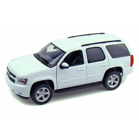 2008 Chevy Tahoe SUV, White - Welly 22509W/WT - 1/24 Scale Diecast Model Toy