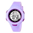 thumbnail image 1 of Reloj digital deportivo para niños, reloj de pulsera electrónico impermeable para exteriores con Púrpura, 1 of 9