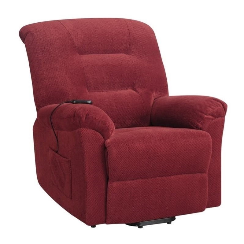 Kingfisher Lane Power Lift Recliner in Brick Red