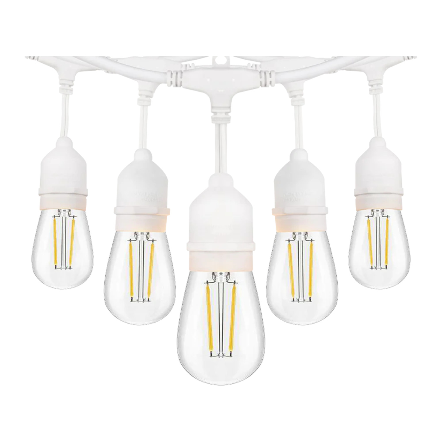 SL101  LED Low Voltage Bistro String Lights 48 FT Outdoor Weatherproof 12V Edison Bulbs