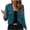 Blue, variant on Womens Jacket Sequins Dressy Trendy Collared Long Sleeve Open Back Loose Party Cocktail Night Out Evening Wedding Guest Blouses Green S