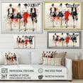 thumbnail image 4 of Designart "Stylish Woman Walk II" Fashion Floater Framed Canvas Wall Art, 4 of 7
