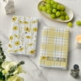 thumbnail image 3 of Yellow Floral Vase Spring Kitchen Towels Dish Towels, 18x26 Inch Hello Sunshine Seasonal Summer Decoration Hand Towels Set of 4, 3 of 6