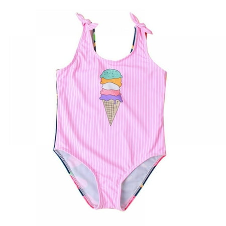 

BULLPIANO Girls Swimsuit 2-7 Years One Piece Bathing Suit Quick Dry Beach Swimwear