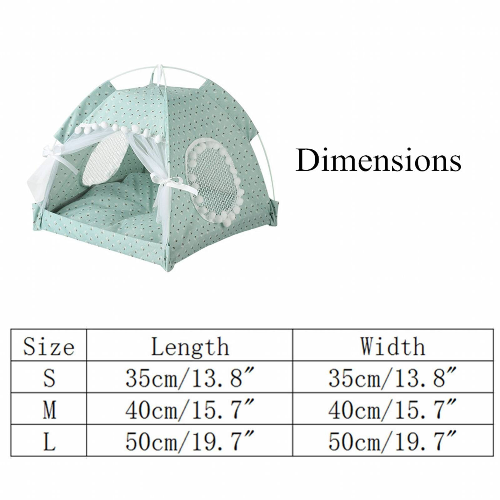 BESTSKY Dog Tent,Windproof and Rainproof Indoor Dog House,Indoor and Outdoor Use Dog Bed,Green,L