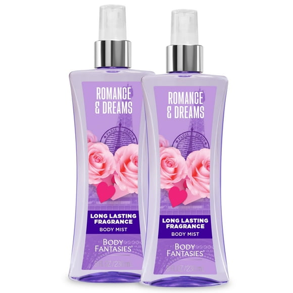 Spray corporal Body Fantasies Romance & Dreams, 240 ml (paquete de 2)