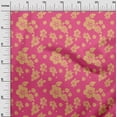 thumbnail image 2 of oneOone Polyester Lycra Pink Fabric Artistic Flower Craft Projects Decor Fabric Printed By The Yard 56 Inch Wide, 2 of 4